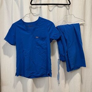 Figs Women's Blue Scrub Top